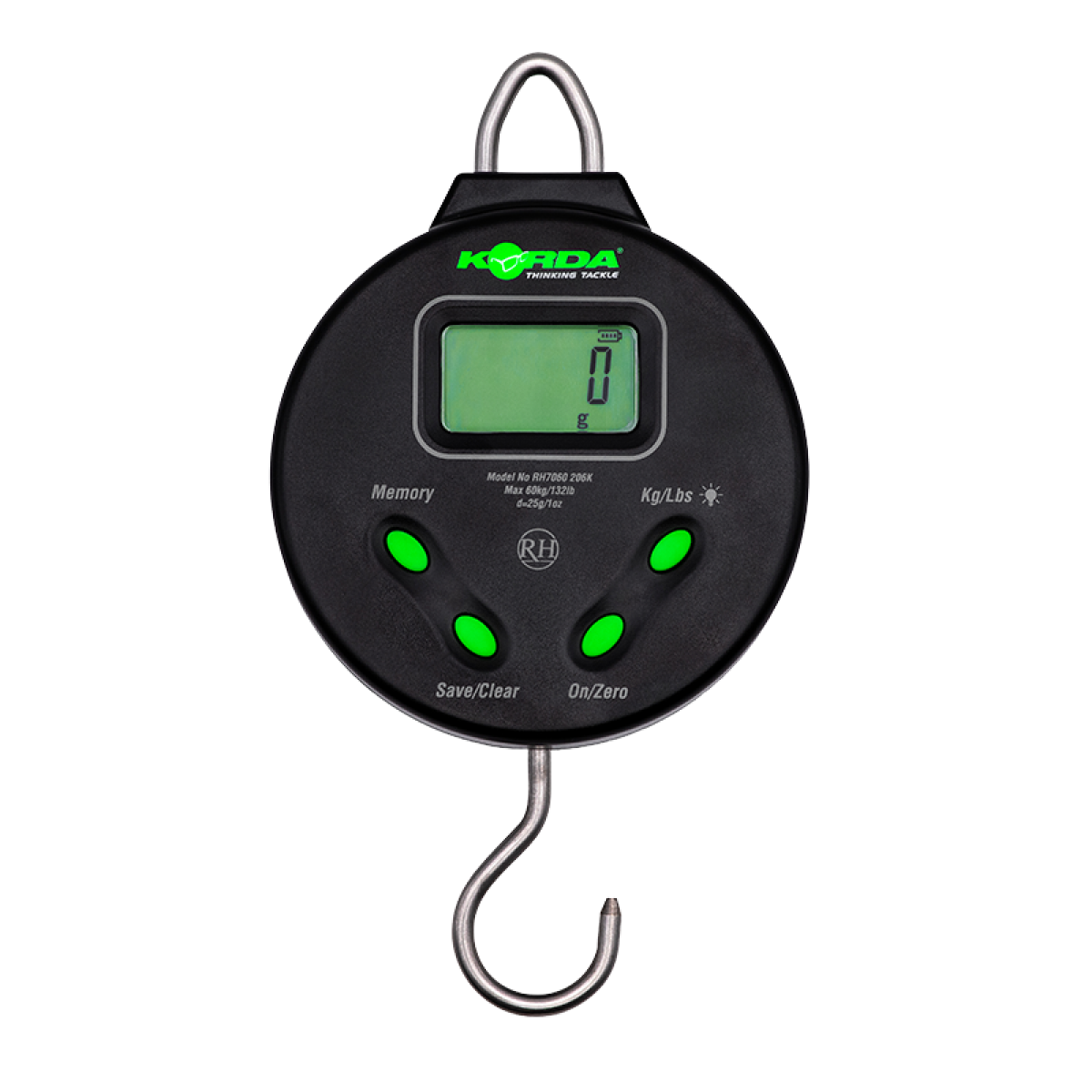 Korda Digital Scale 132lb/60kgrodzaj 132 lb (60 kg) - MPN: KSCD - EAN: 5060660635603