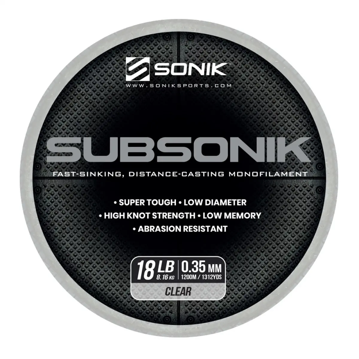 Sonik Subsonik Mono Line Cleartaper 0,35 mm / 1200 m - MPN: RC0033 - EAN: 5055279522017