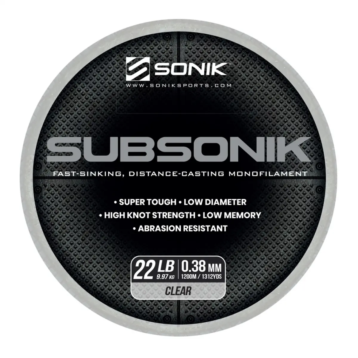 Sonik Subsonik Mono Line Cleartaper 0,38 mm / 1200 m - MPN: RC0034 - EAN: 5055279522024