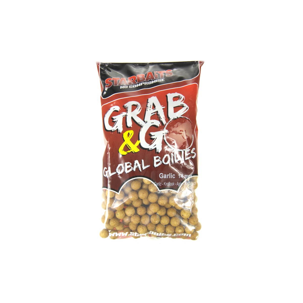 Starbaits Grab&Go Global Boilies - Garlic rozmiar 14mm / 1kg - MPN: 16810 - EAN: 3297830168100
