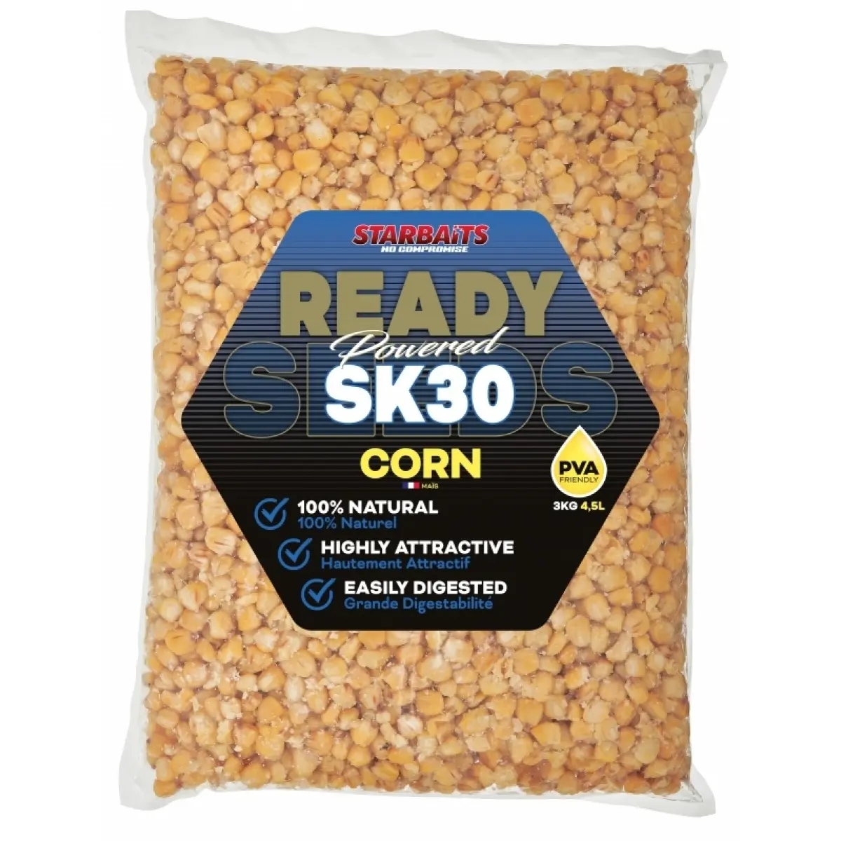 Starbaits Ready Seeds Corn - SK30 ambalaj 3kg - MPN: 72018 - EAN: 3297830720186