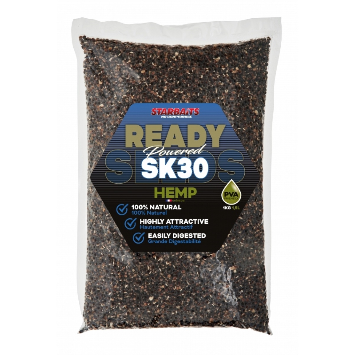 Starbaits Ready Seeds Hemp - SK30 opakowanie 1kg - MPN: 72016