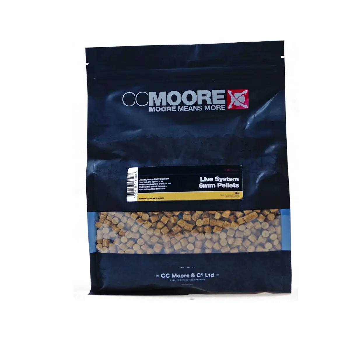 CcMoore Pellets - Live Systemambalaj 6 mm / 1 kg - MPN: 97561 - EAN: 634158441288