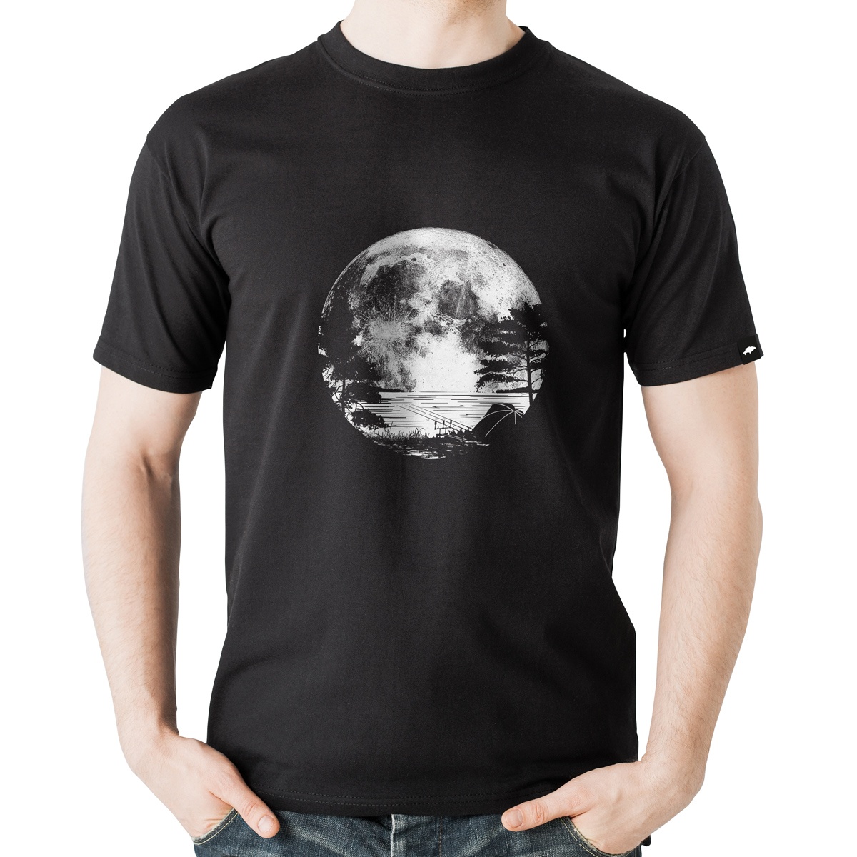Rockworld T-Shirt Full Moon Czarny S rozmiar