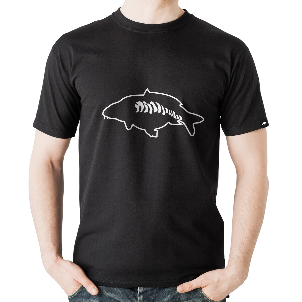 Rockworld T-Shirt Obrys Karpia Czarny S rozmiar