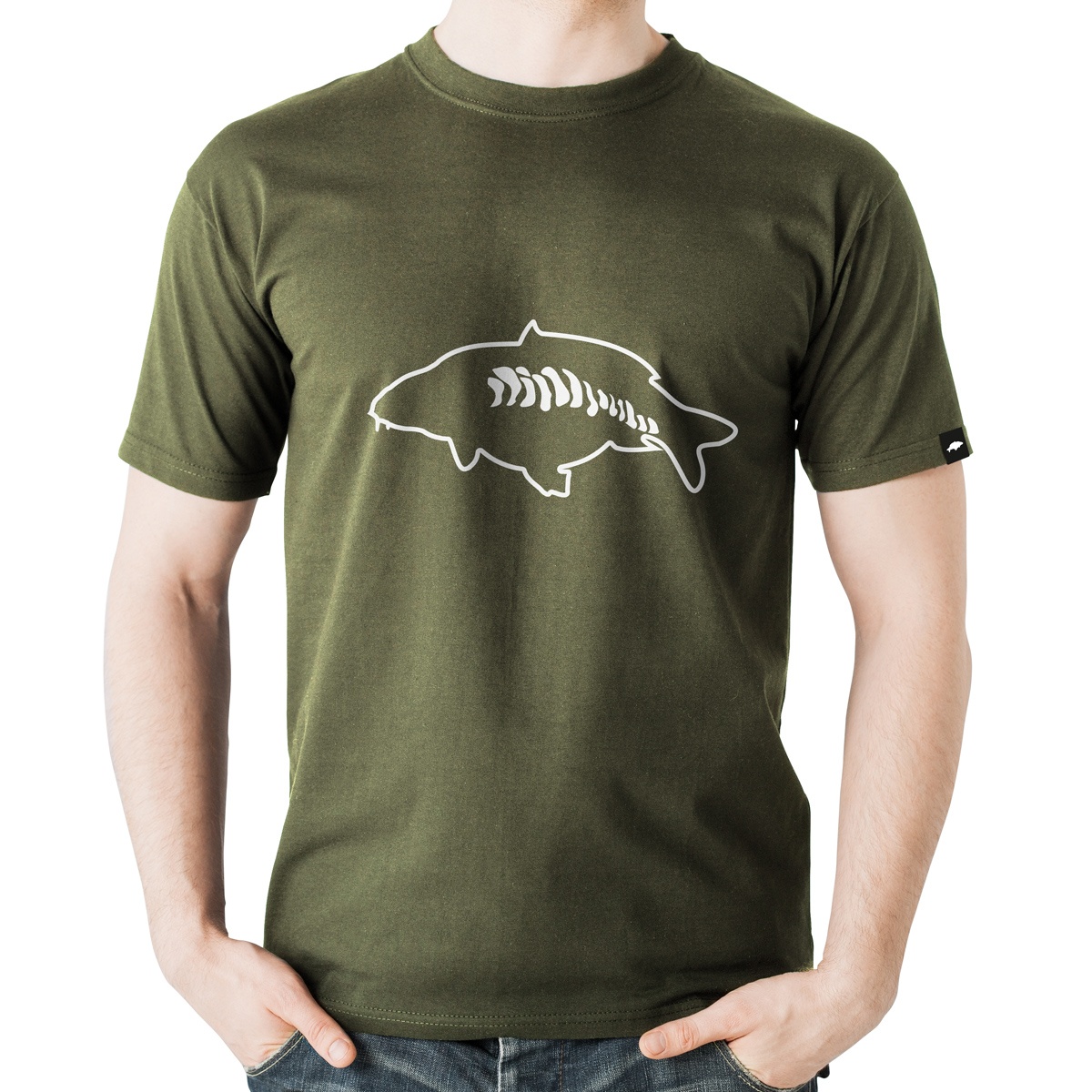 Rockworld T-Shirt Obrys Karpia Zielony S rozmiar