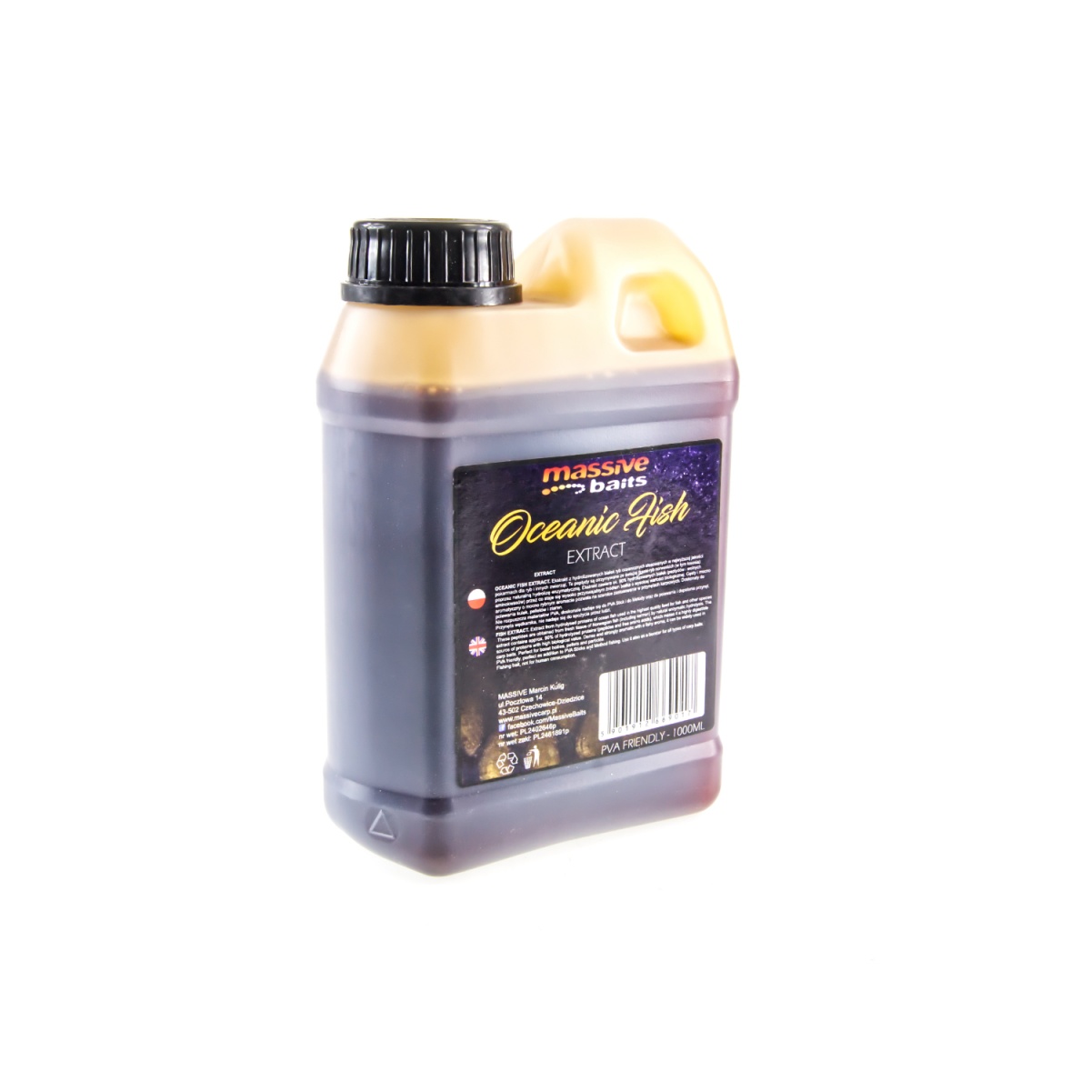 MassiveBaits Liquid - Oceanic Fish Extractopakowanie 1000 ml - MPN: LQ038 - EAN: 5901912669017
