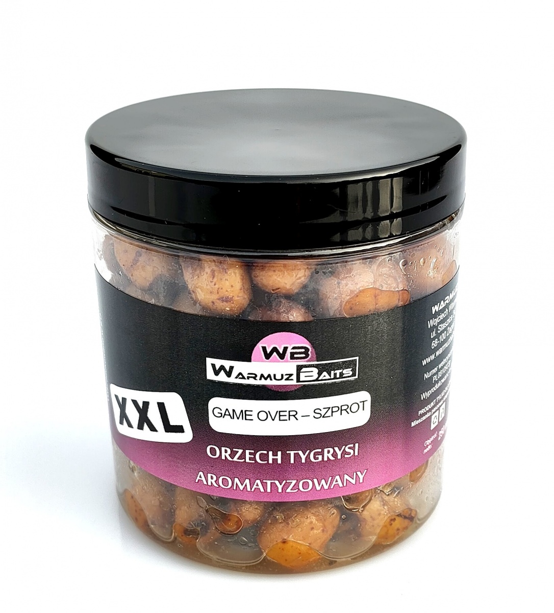 WarmuzBaits - Orzech Tygrysi XXL Aromatyzowany Game Over - Szprotopakowanie 250ml - MPN: 67089 - EAN: 5902537373938
