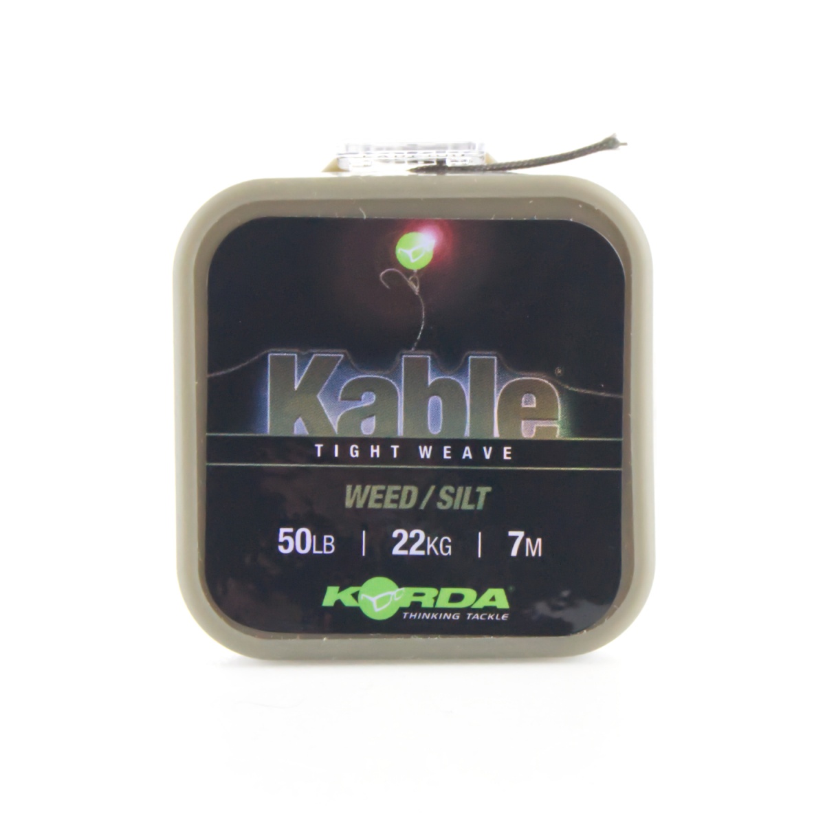 Korda Kable Tight Weave Leadcorerodzaj Weed/Silt / 7m - MPN: KAB001 - EAN: 5060660638505