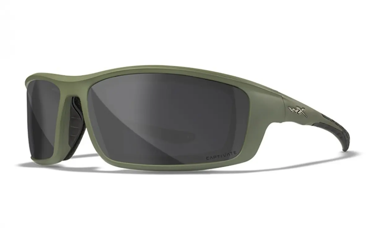 WileyX GRID Captivate Pol Grey Lens Matte Utility Green Frameculoare Captivate Lentile polarizate gri - MPN: CCGRD08 - EAN: 712316007627