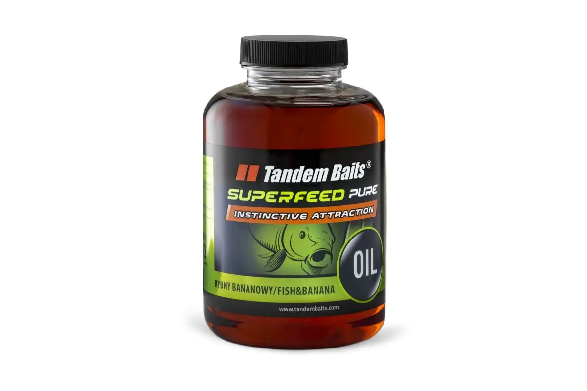 TandemBaits SuperFeed Pure Oil - Fish and Bananaambalaj 500ml - MPN: 26480 - EAN: 5907666692219