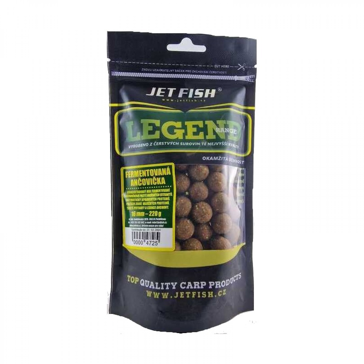 Jetfish Legend Boilie - Anchovyrozmiar 16mm / 220g - MPN: 000472 - EAN: 00004725