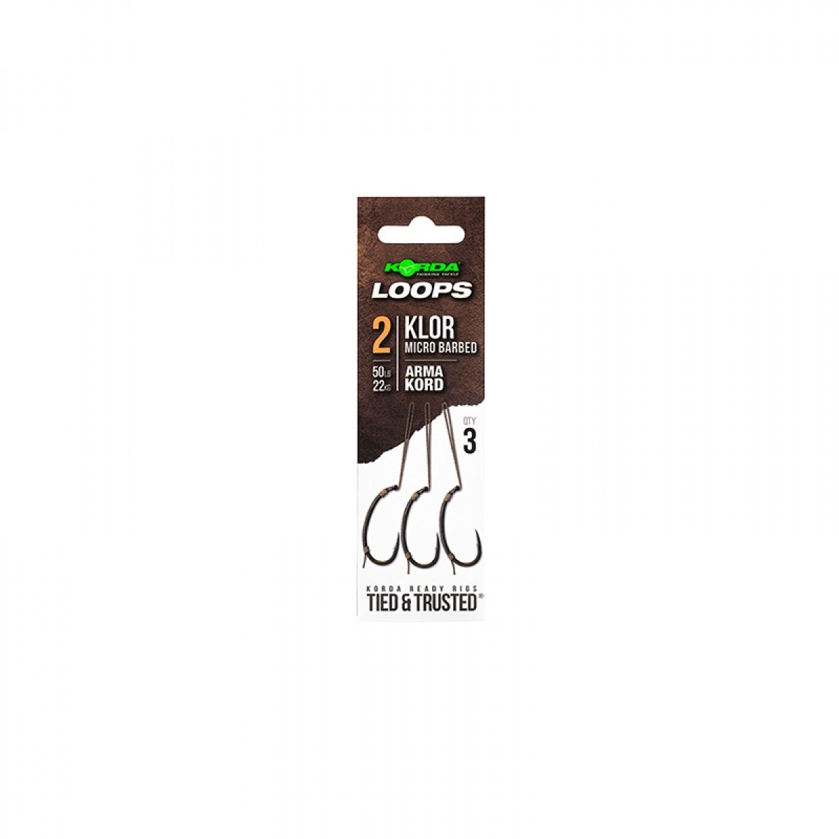 Korda Klor Ready Tied Loop Rigs rozmiar 2 - MPN: KRR011 - EAN: 5060660638277