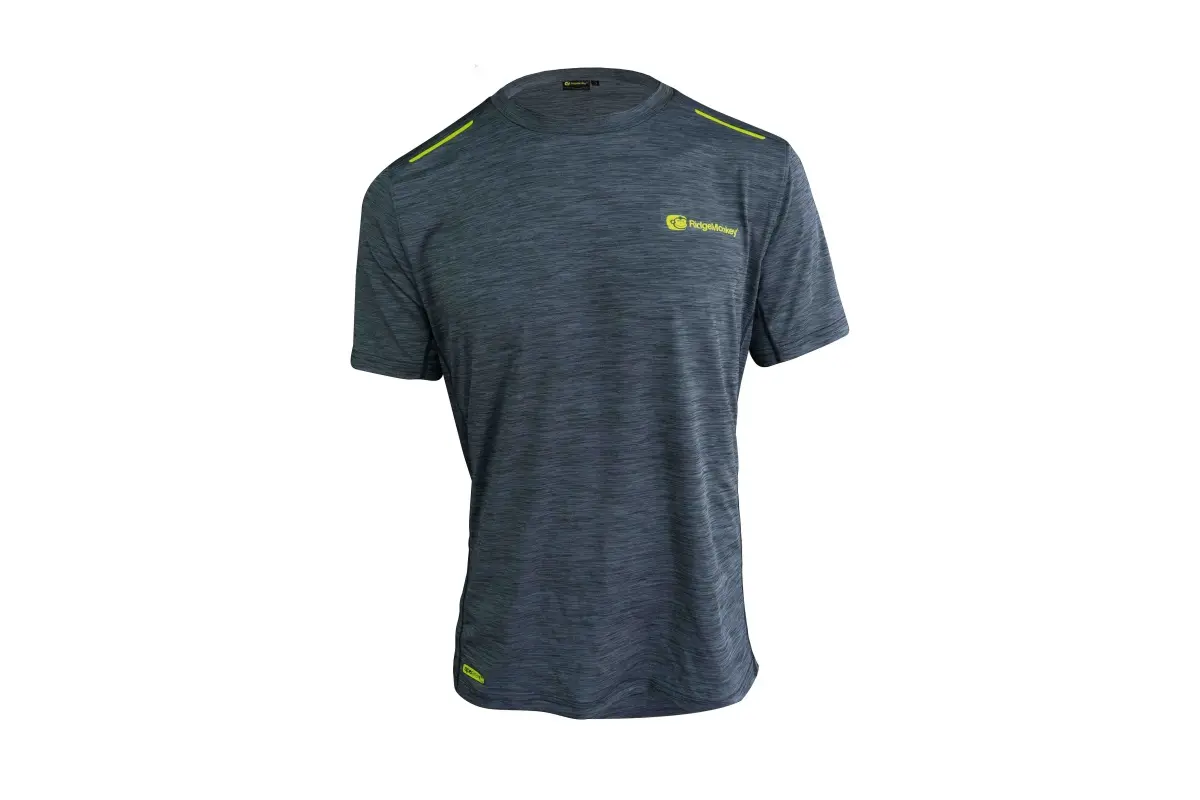 RidgeMonkey APEarel CoolTech T-Shirt - Grey Lmisurare L - MPN: RM712 - EAN: 5056210628355