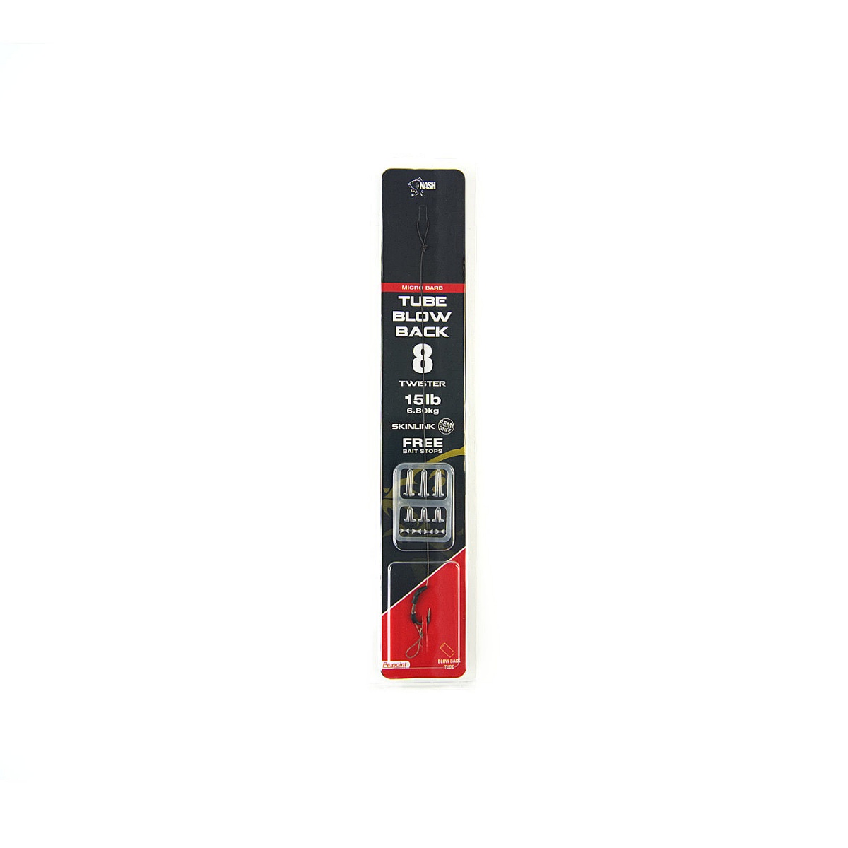 Nash Ready Rigs Tube Blow Back Rig (Micro Barb)rozmiar 8 - MPN: T6340 - EAN: 5055108963400