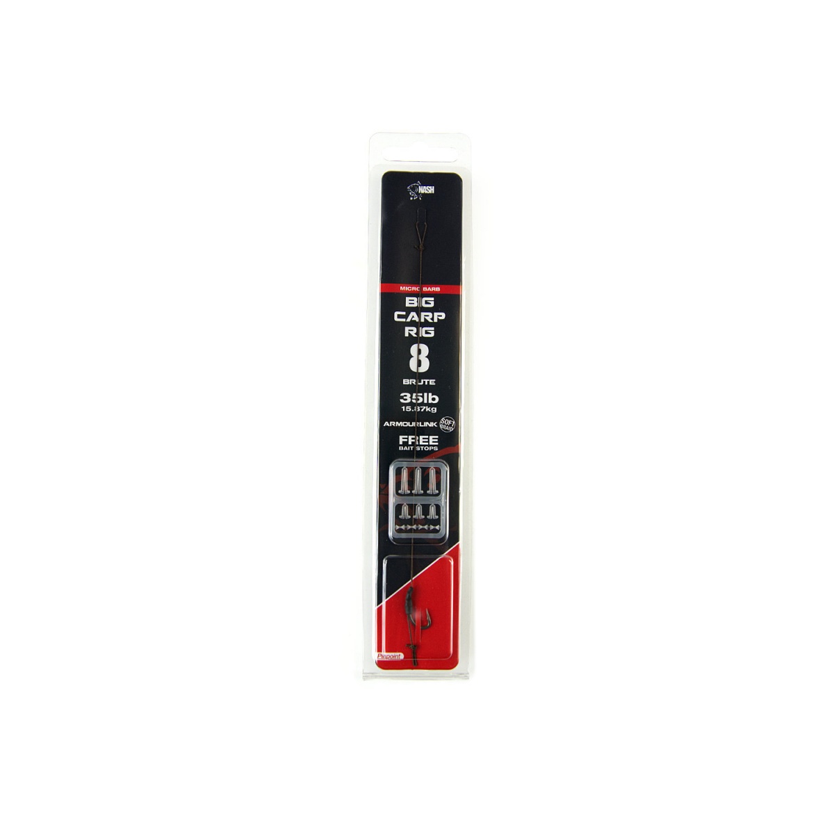 Nash Ready Rigs Big Carp Rig (Micro Barb)rozmiar 8 - MPN: T6361 - EAN: 5055108963615