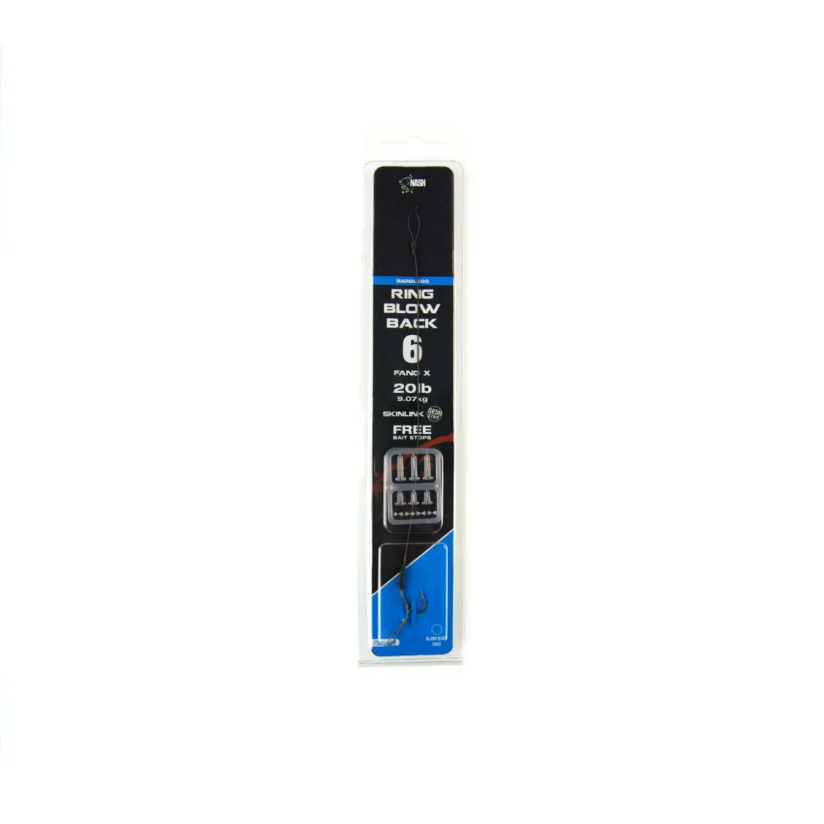 Nash Ready Rigs Ring Blow Back Rig (Barbless)dydis 6 (bezzadziorowy) - MPN: T6367 - EAN: 5055108963677