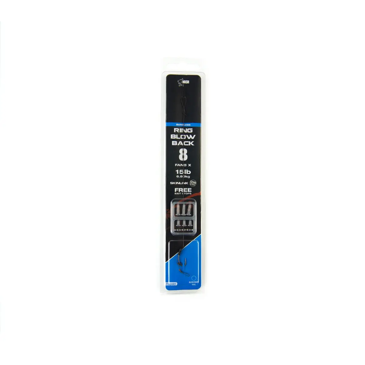 Nash Ready Rigs Ring Blow Back Rig (Barbless)dydis 8 (bezzadziorowy) - MPN: T6368 - EAN: 5055108963684