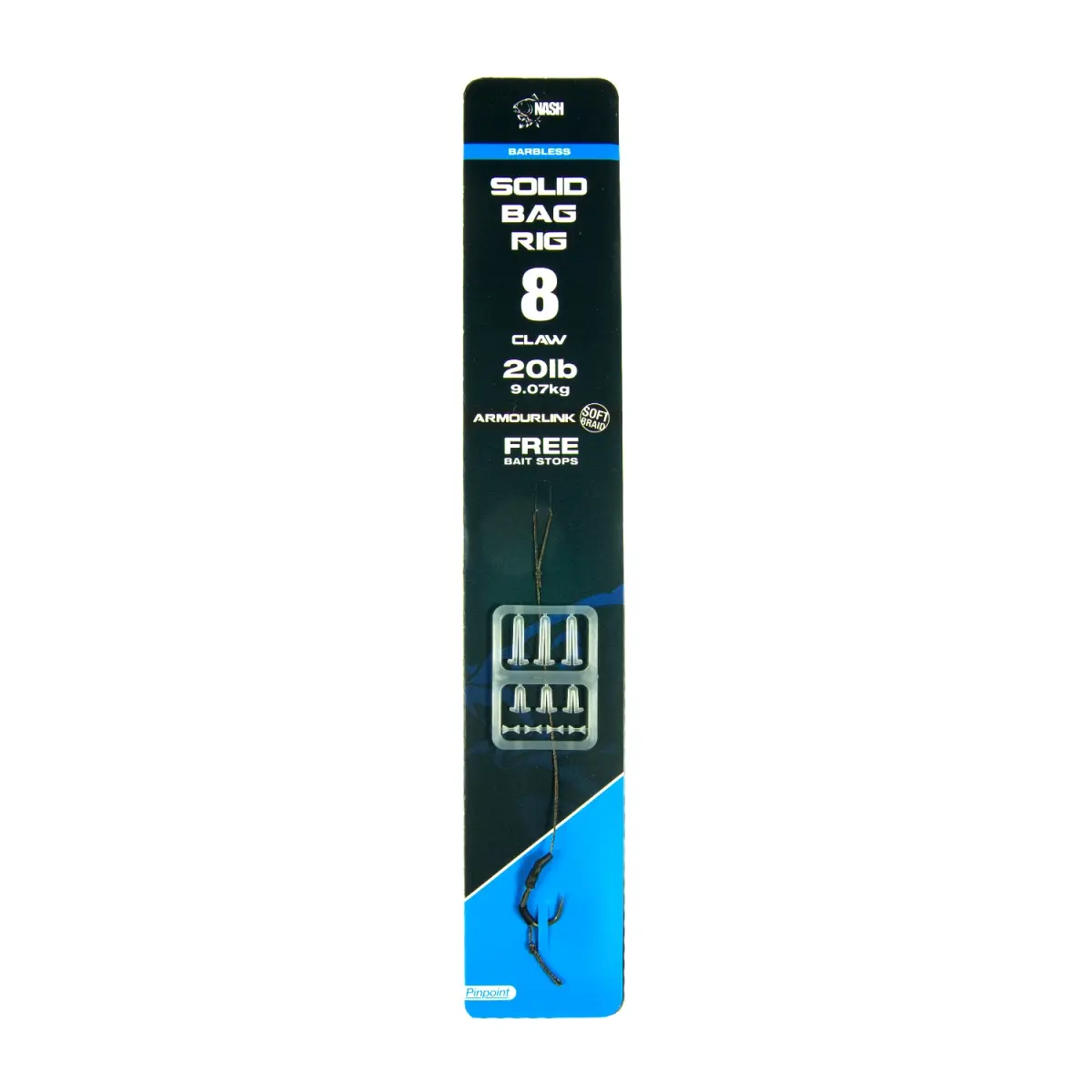 Nash Ready Rigs Solid Bag Rig (Barbless)velikost 8 (bezzadziorowy) - MPN: T6381 - EAN: 5055108963813