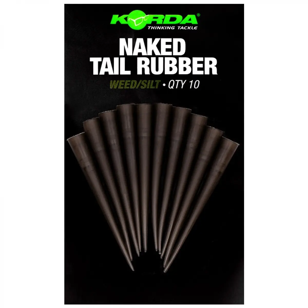 Korda Naked Tail Rubber couleur Herbiers/Vase - MPN: KNRW - EAN: 5060929022342