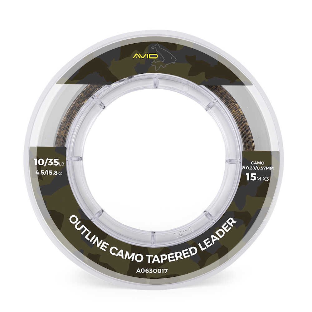 Avid Carp Outline Camo Tapered Leadersdiámetro 0.28mm/0.57mm - MPN: A0630017 - EAN: 5056317720754
