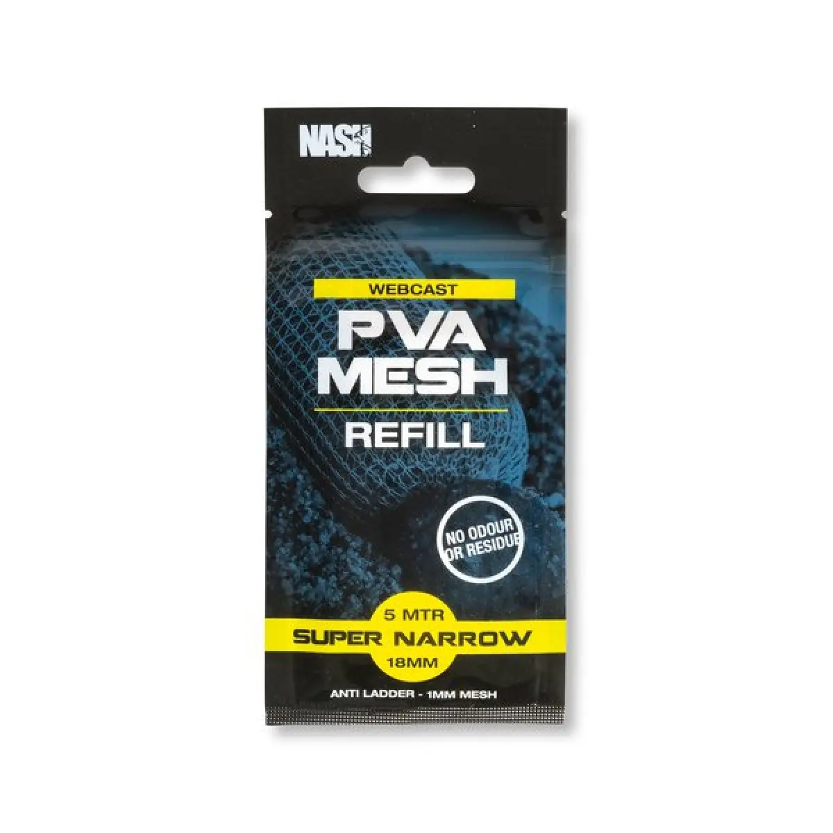 Nash Webcast PVA Refill Super Narrow (model 2023)mărimea 18mm x 5m (Super Narrow) - MPN: T8666 - EAN: 5055108986669