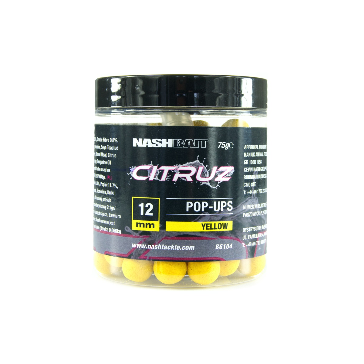 Nash Citruz Yellow Pop Upsrozmiar 12mm - MPN: B6104 - EAN: 5055108861041