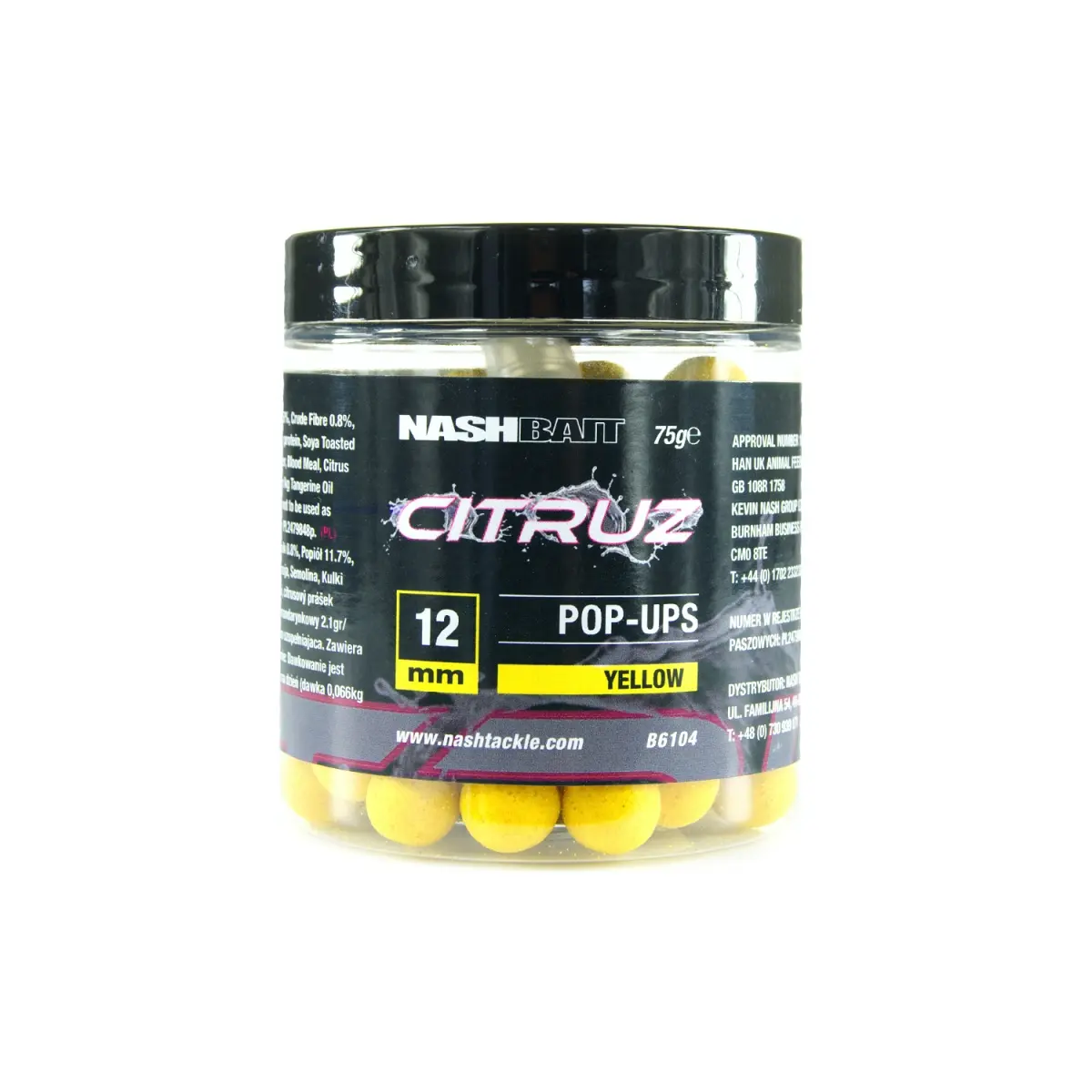 Nash Citruz Yellow Pop Upsrozmiar 12mm - MPN: B6104 - EAN: 5055108861041