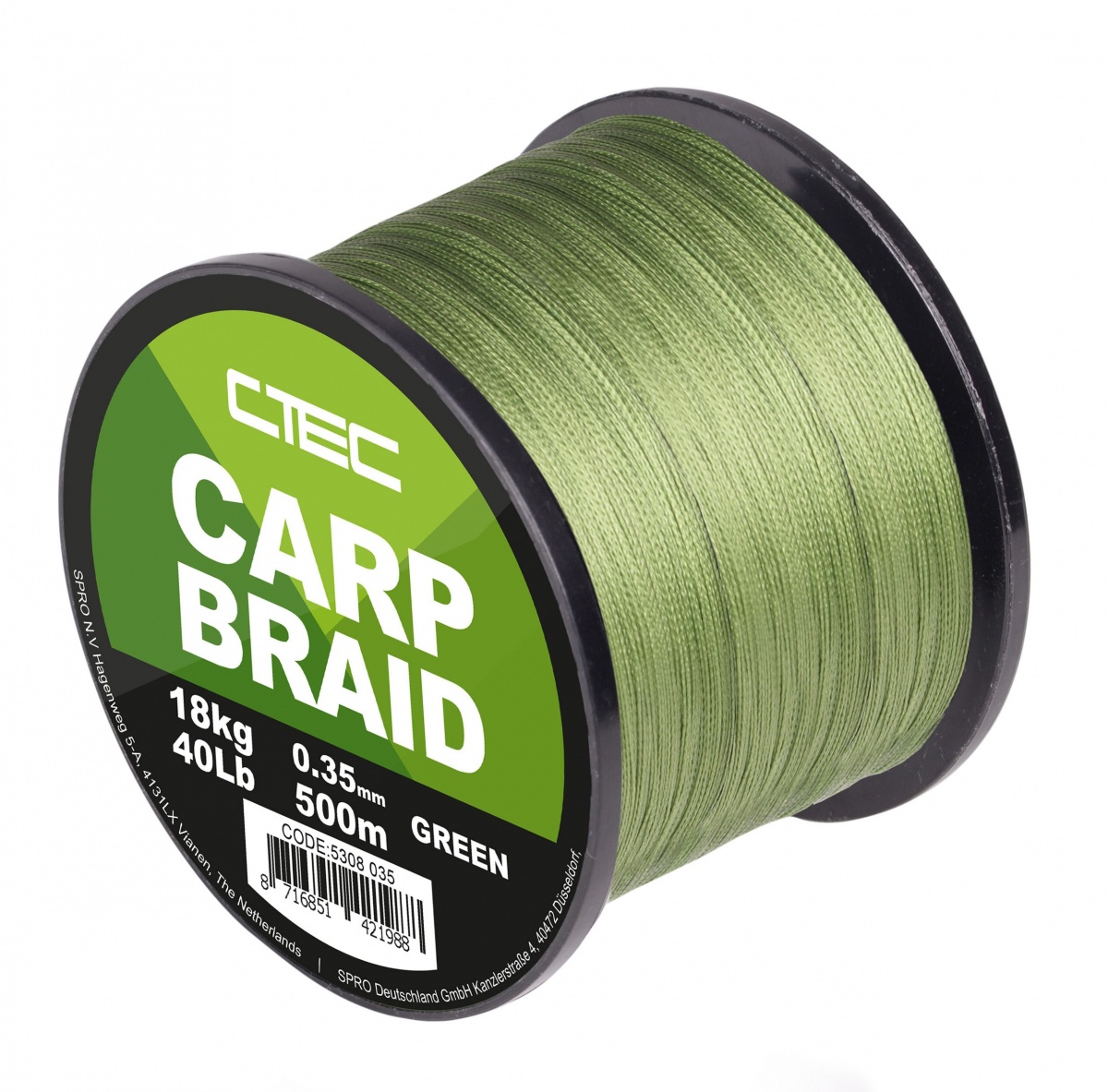 Spro C-TEC Braid rodzaj 0.35mm / 18kg (500m) - MPN: 5308-35 - EAN: 8716851421988