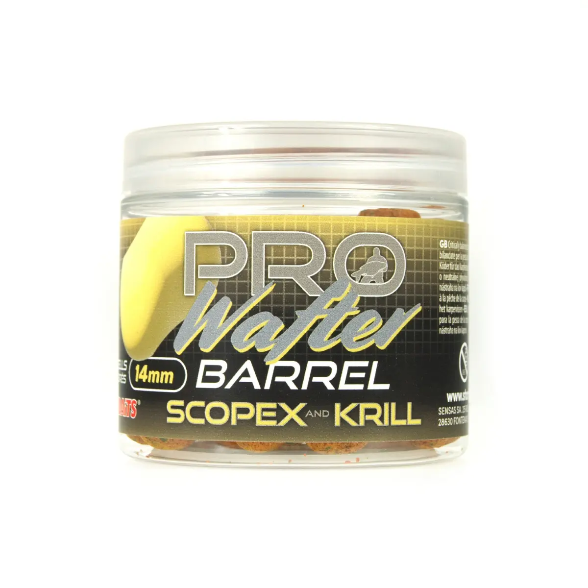 Starbaits Probiotic Scopex and Krill Barrel Waftersrozmiar 14mm - MPN: 43482 - EAN: 3297830434823