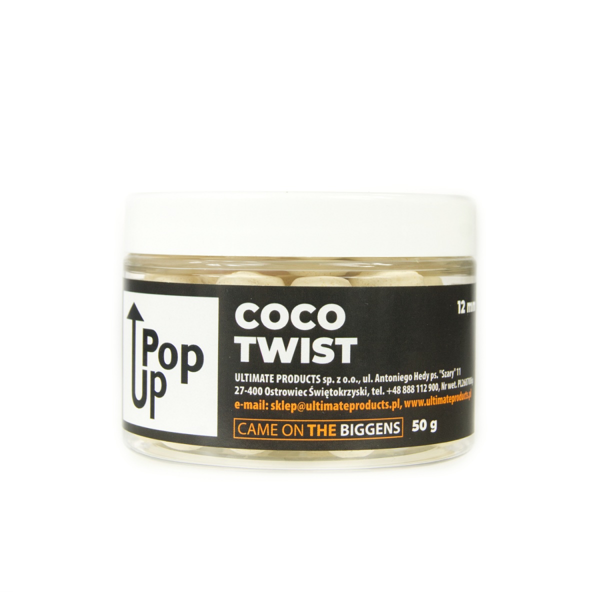 UltimateProducts Juicy Series Coco Twist Pop-Upsrozmiar 12 mm - EAN: 5903855433809
