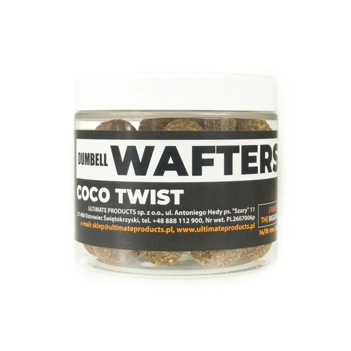 UltimateProducts Juicy Series Coco Twist Waftersmărimea gantera 14/18mm - EAN: 5903855433847