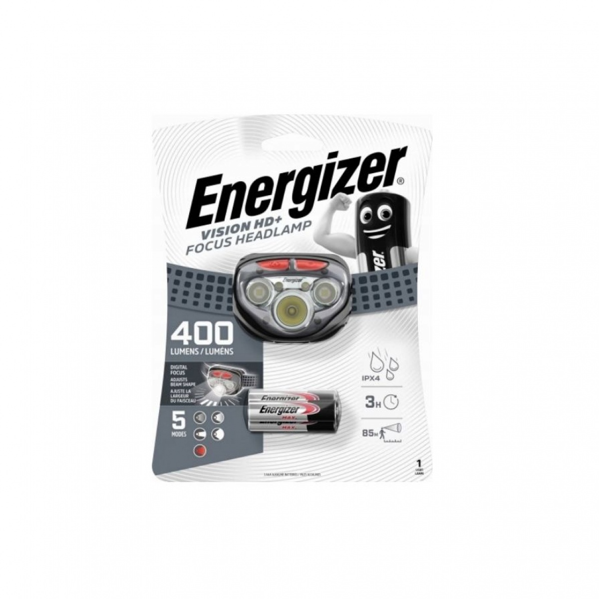 ENERGIZER Vision HD+ Headlamp 400 Lumens - MPN: HDD323 - EAN: 7638900412802