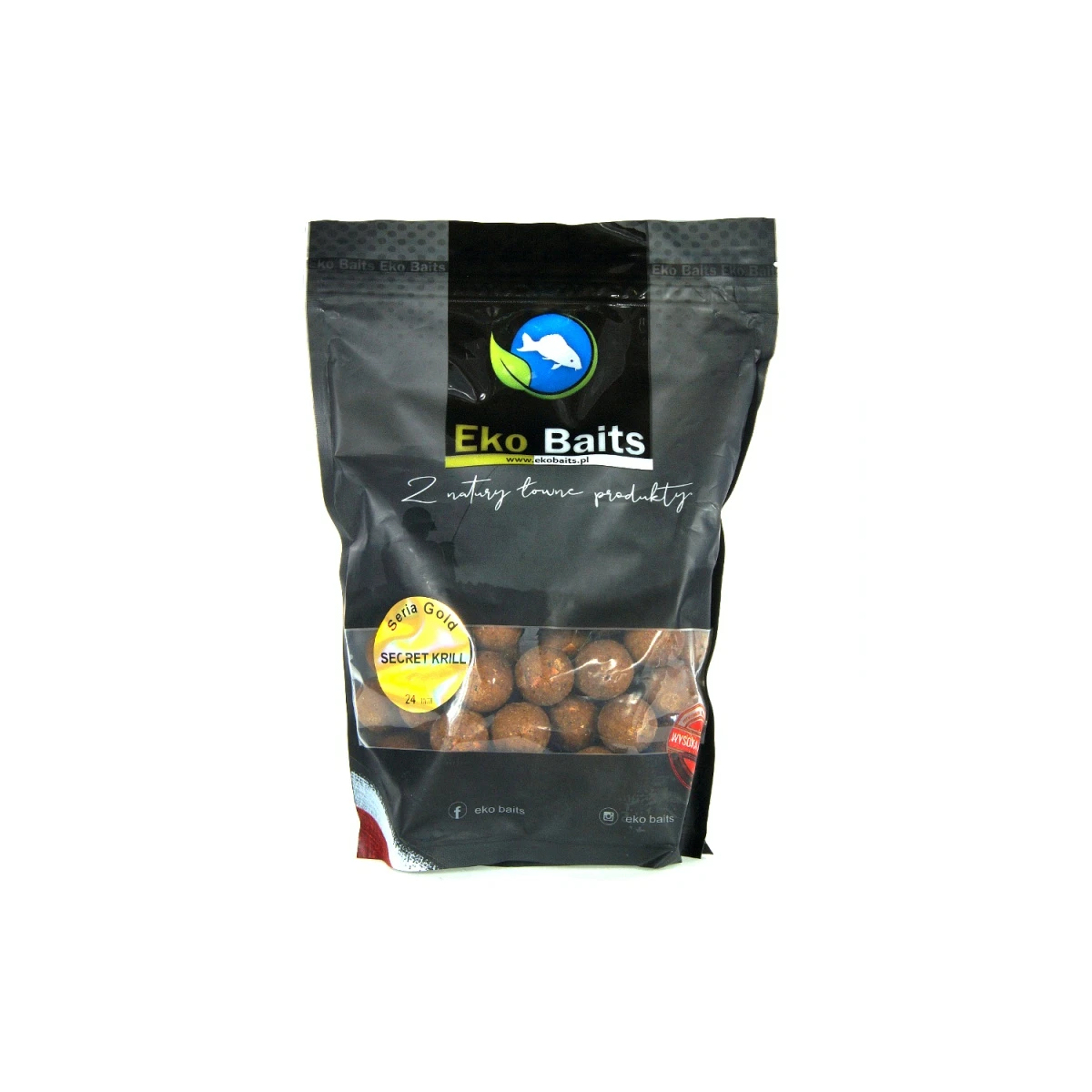 Eko Baits Gold Series Secret Krill Boiliesvelikost 24mm - EAN: 5904734012931