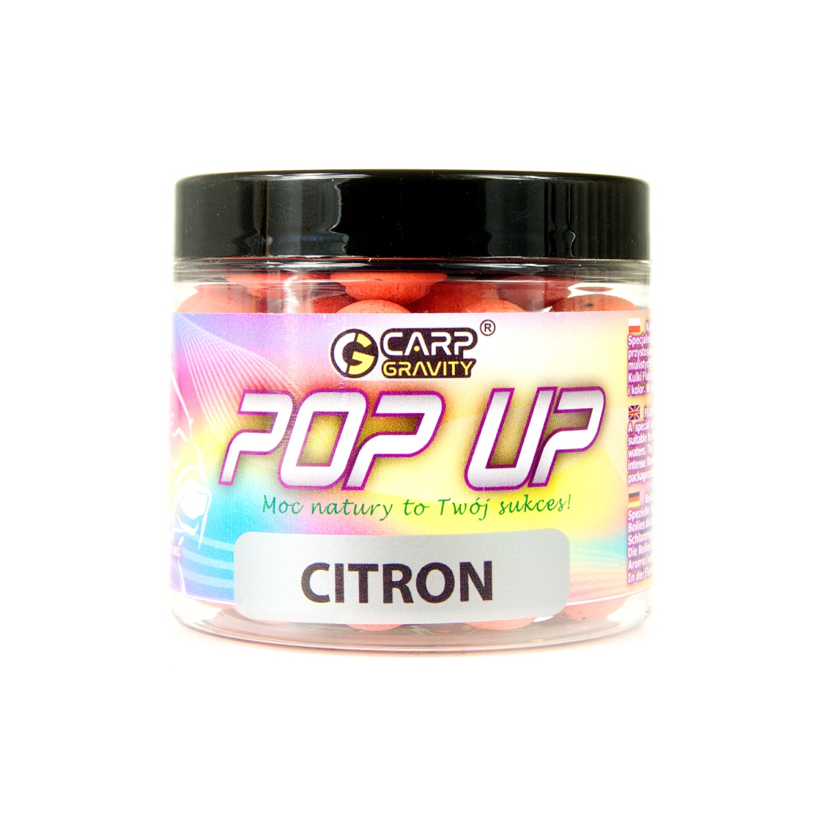 Carp Gravity Fluo Pop Ups - Citronрозмір 15 мм / 200 мл - MPN: PUF016 - EAN: 200000074579