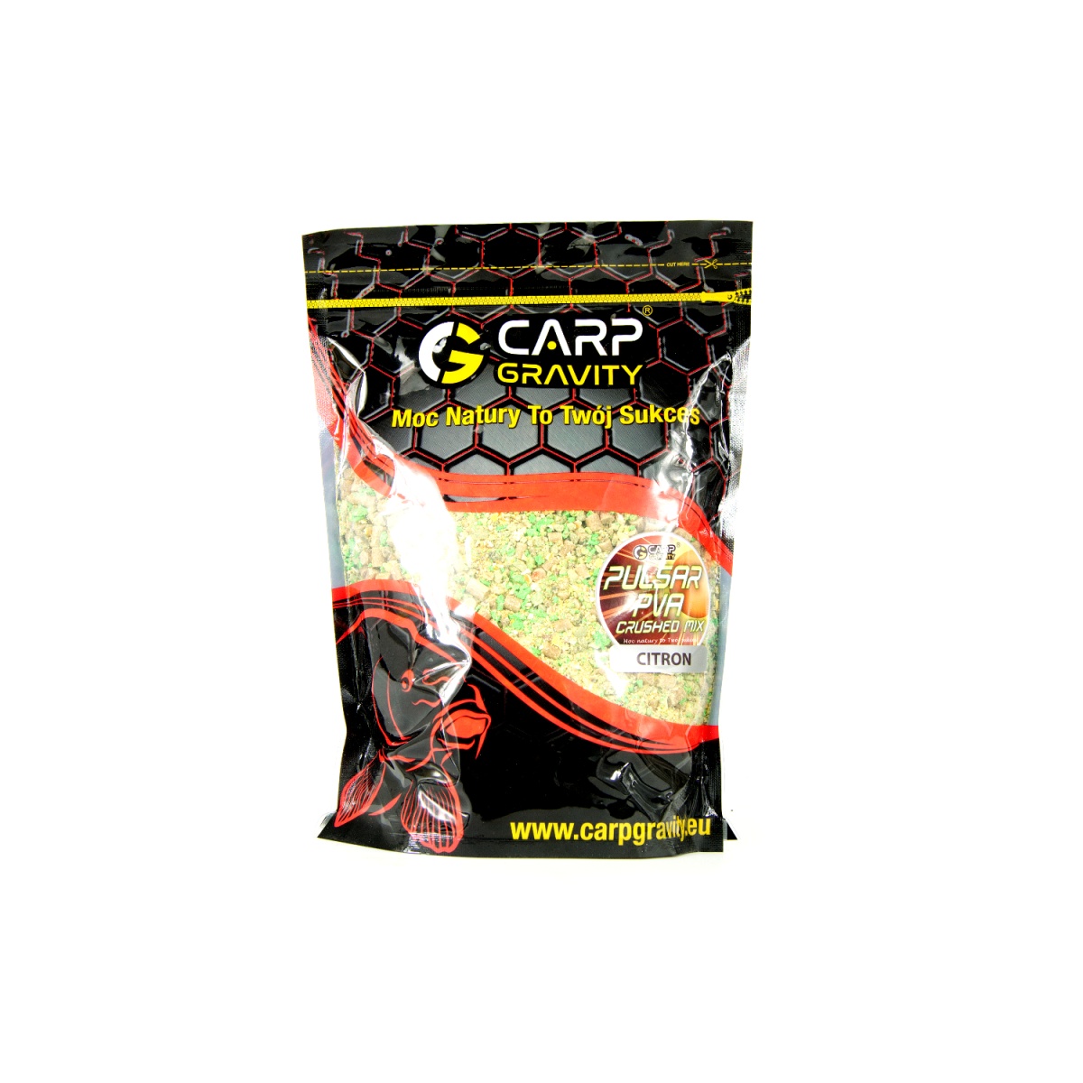 Carp Gravity Zanęta Pulsar PVA Crushed Mix - CitronVerpackung 1kg - MPN: PCM004 - EAN: 200000074616