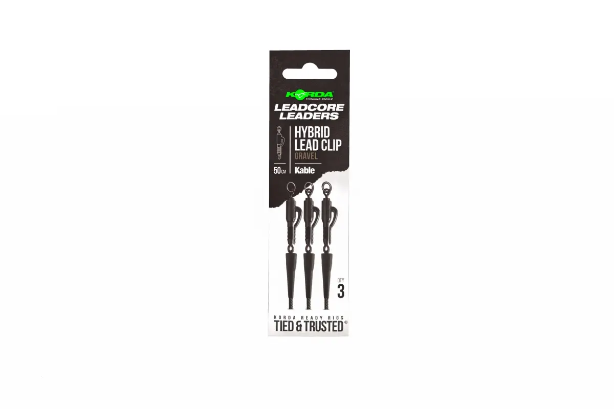 Korda Kable Leadcore Leader Hybrid Lead Clip 50cmlungime 50cm / Pietriș - MPN: KLL001 - EAN: 5060660634798