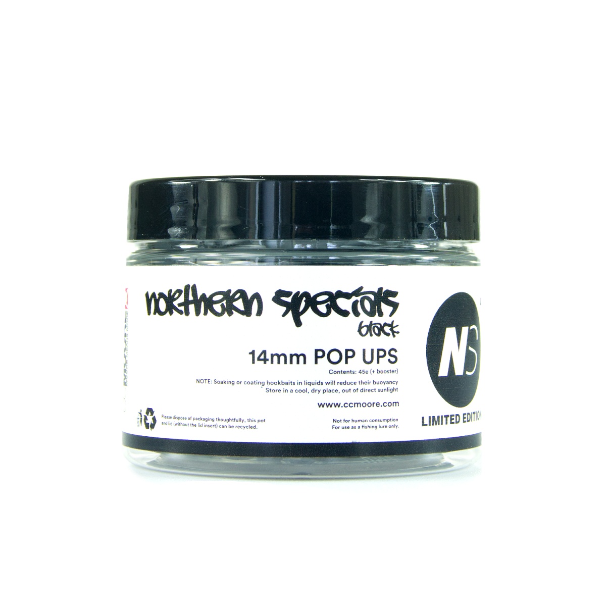 CcMoore Northern Special Pop Ups - NS1 Black - Limited Edition rozmiar 14 mm - MPN: 90592 - EAN: 634158435287