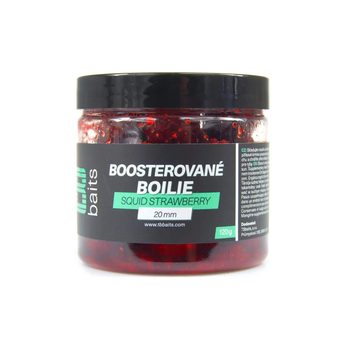 TB Baits Squid Strawberry Boosted Boiliemărimea 20mm / 120g - MPN: TB00210 - EAN: 8596601002106