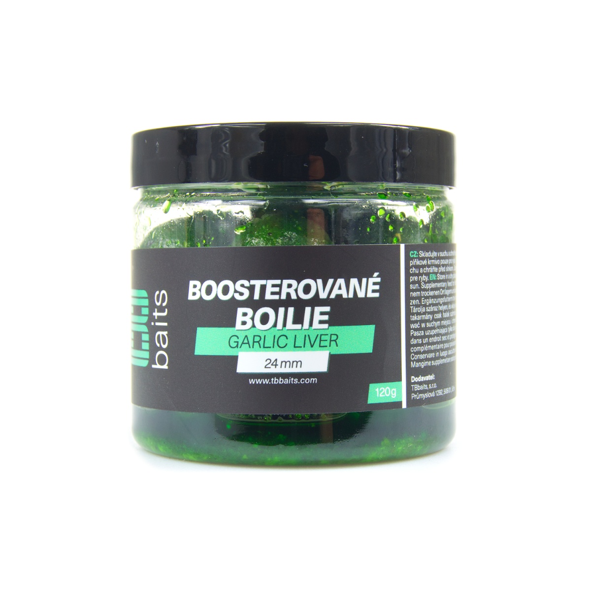 TB Baits Garlic Liver Boosted Boilierozmiar 24mm / 120g - MPN: TB00443 - EAN: 8596601004438