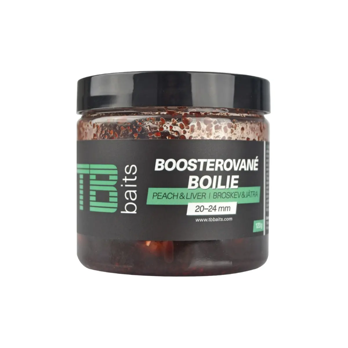 TB Baits Peach Liver Boosted Boiliemărimea 20-24mm / 120g - MPN: TB00623 - EAN: 8596601006234