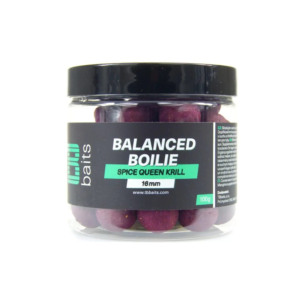 TB Baits Balanced Boilie + Attractor Spice Queen Krillmărimea 16mm / 100g - MPN: TB00615 - EAN: 8596601006159