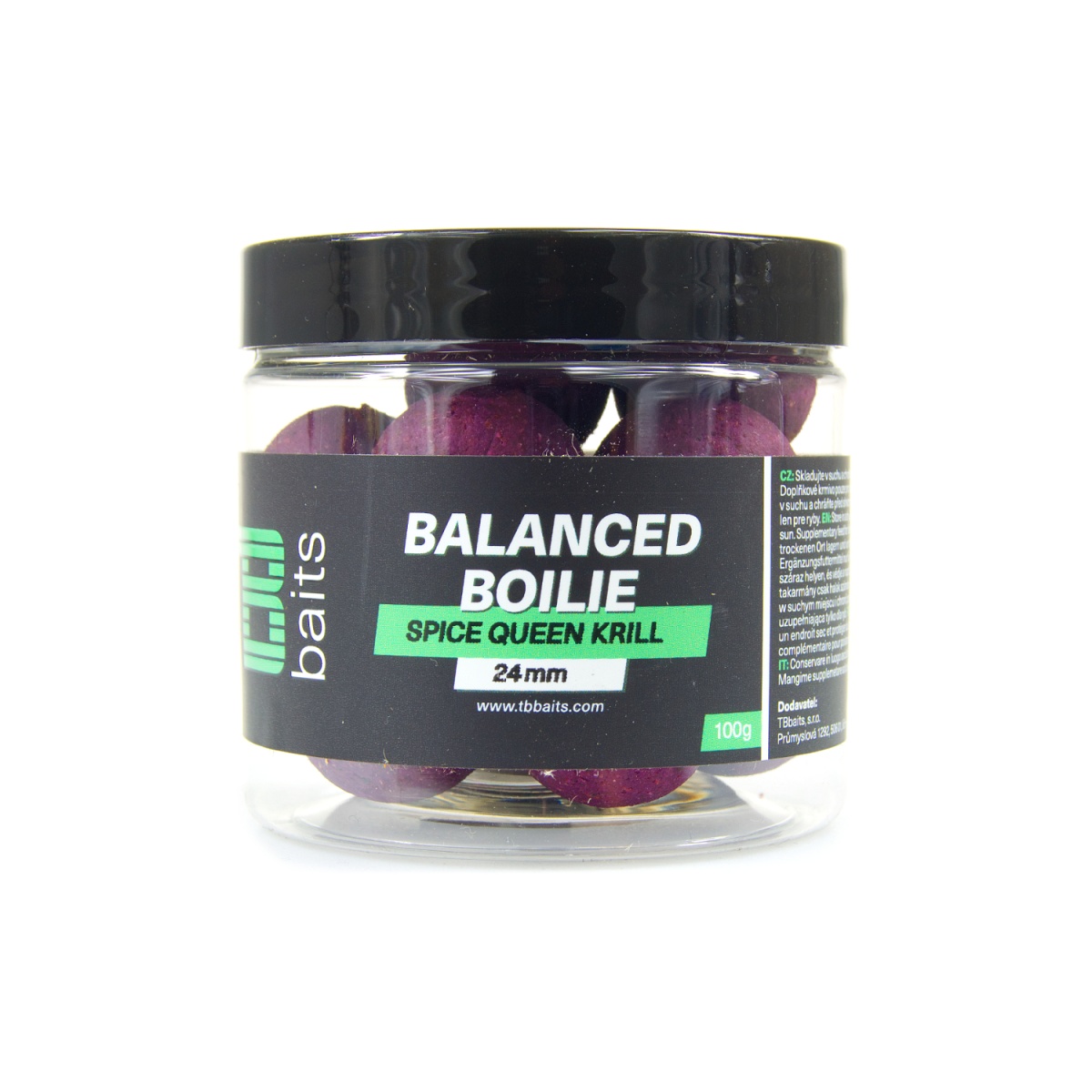 TB Baits Balanced Boilie + Attractor Spice Queen Krillrozmiar 24mm / 100g - MPN: TB00619 - EAN: 8596601006197