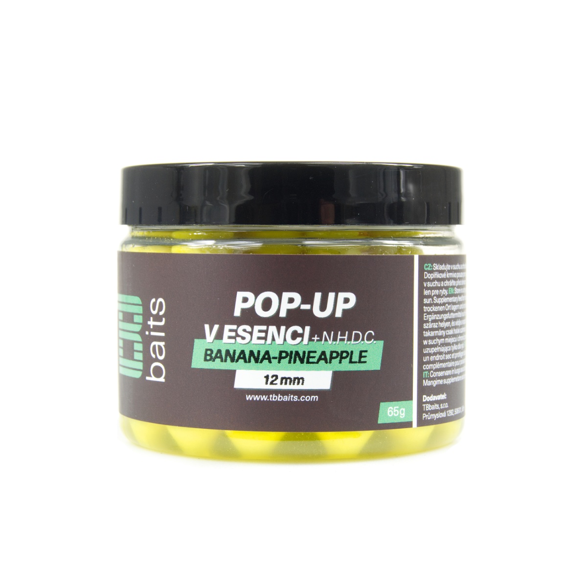 TB Baits Pop-Up Yellow Banana - Pineapple + NHDCrozmiar 12mm / 65g - MPN: TB00229 - EAN: 8596601002298