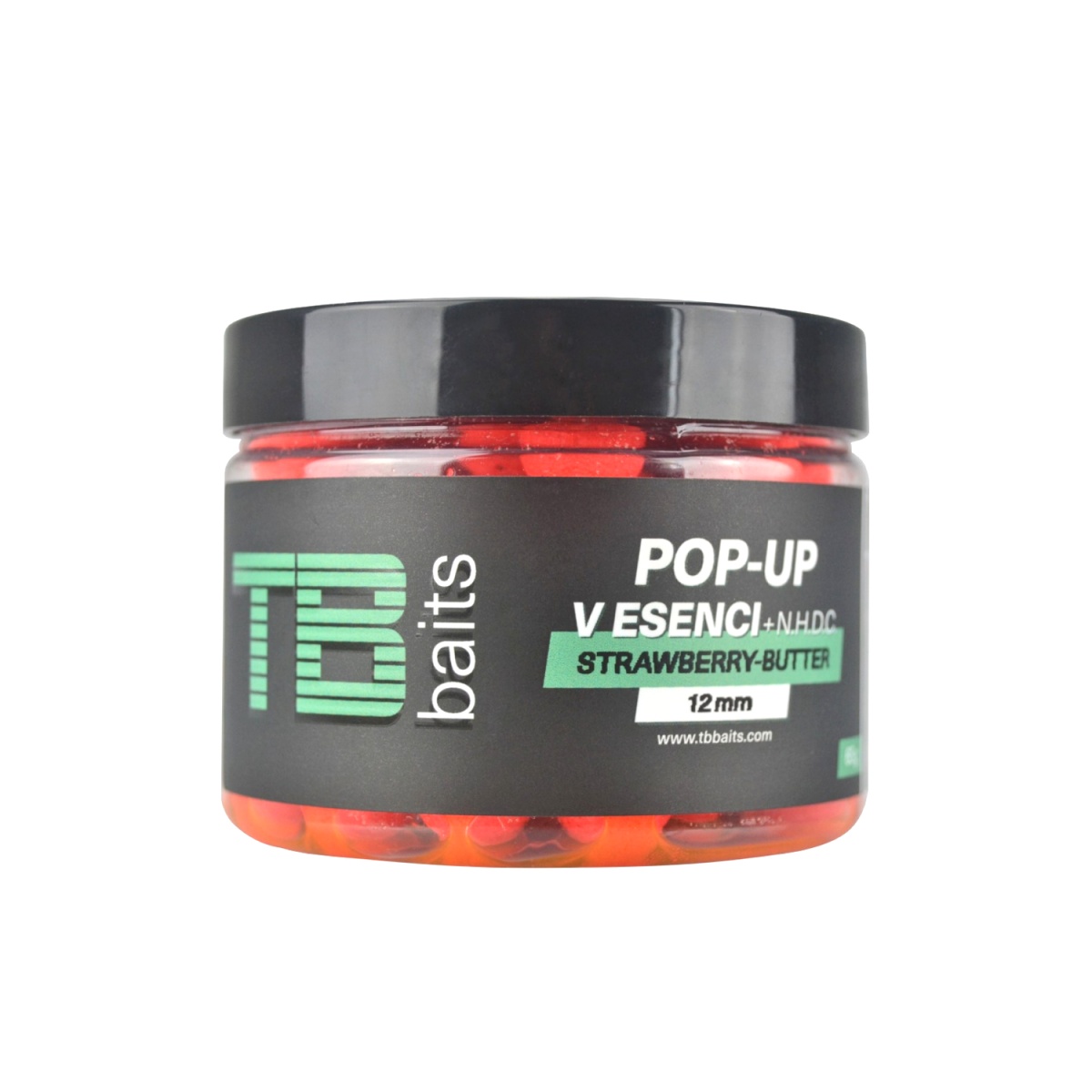 TB Baits Pop-Up Red Strawberry - Butter + NHDCrozmiar 12mm / 65g - MPN: TB00073 - EAN: 8596601000737