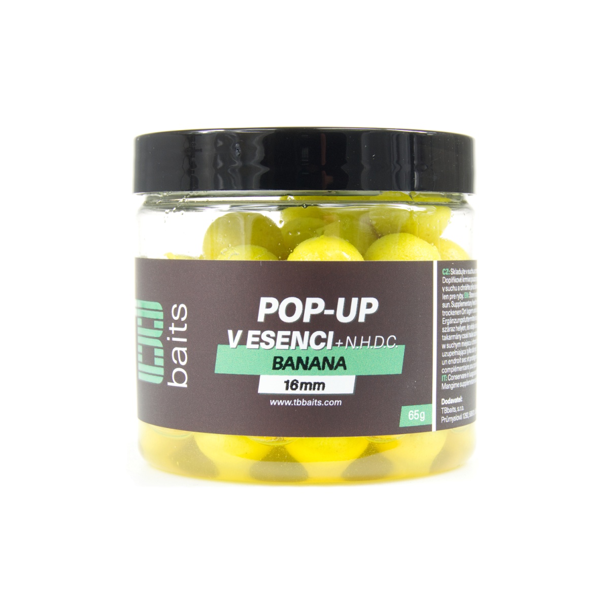 TB Baits Pop-Up Banana + NHDCrozmiar 16mm / 65g - MPN: TB00398 - EAN: 8596601003981