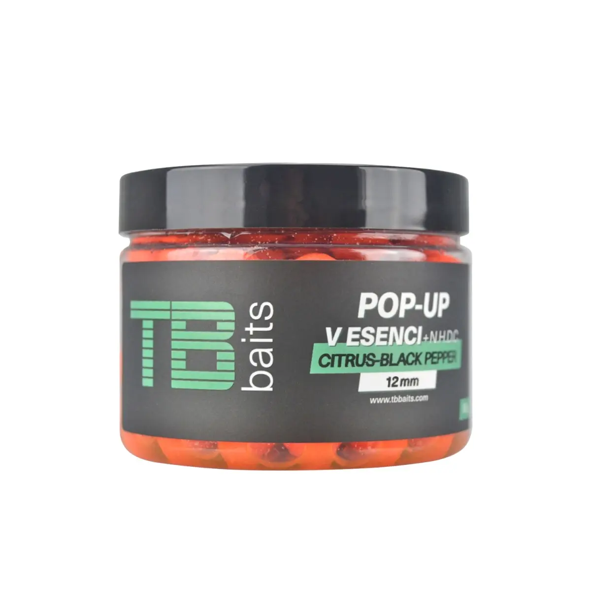 TB Baits Pop-Up Citrus - Black Pepper + NHDC mărimea 12mm / 65g - MPN: TB00510 - EAN: 8596601005107