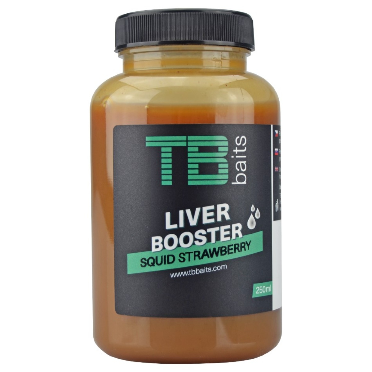 TB Baits Squid Strawberry Liver Boosteropakowanie 250ml - MPN: TB00270 - EAN: 8596601002700