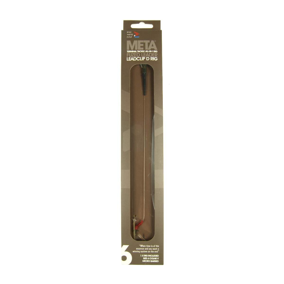 One More Cast META Terminal Tackle All-In-1 Rig - Leadclip D Rigrozmiar 6 - MPN: OMCLCDR6 - EAN: 5060939131553