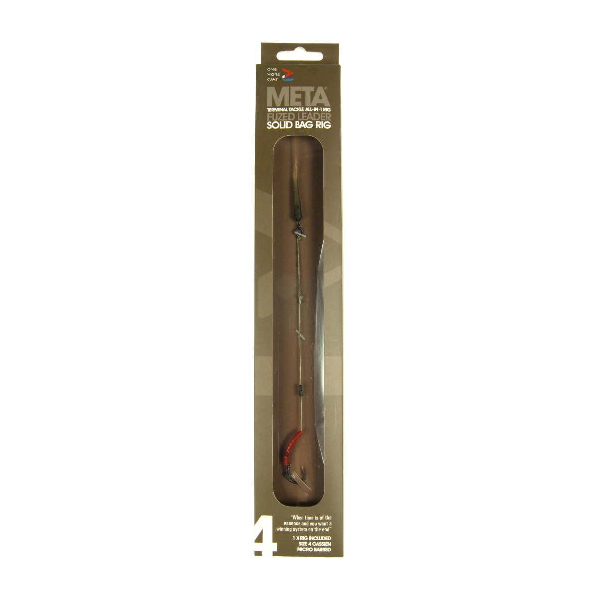 One More Cast META Terminal Tackle All-In-1 Rig - Solid Bag Rigrozmiar 4 - MPN: OMCFLR4 - EAN: 5060939131577